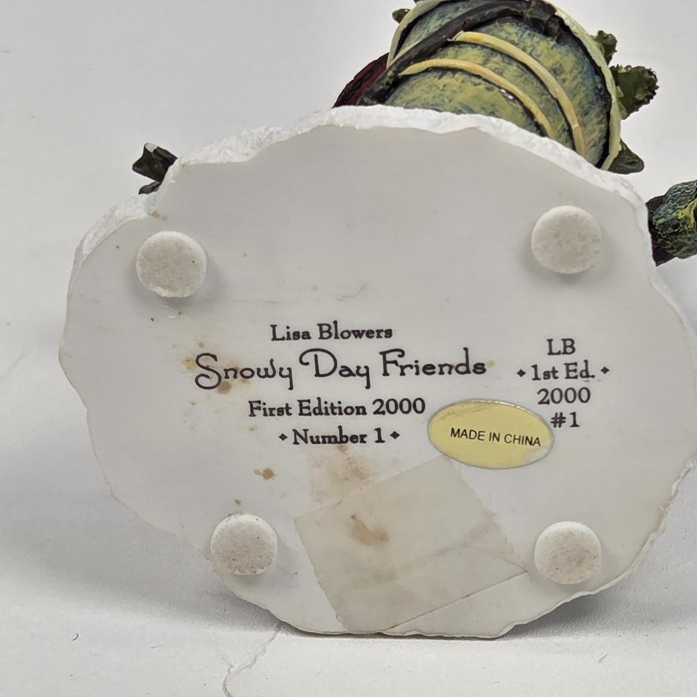 Snowy Day Friends Lisa Blowers Snowman First Edition 2000 #1 - Picture 6 of 7